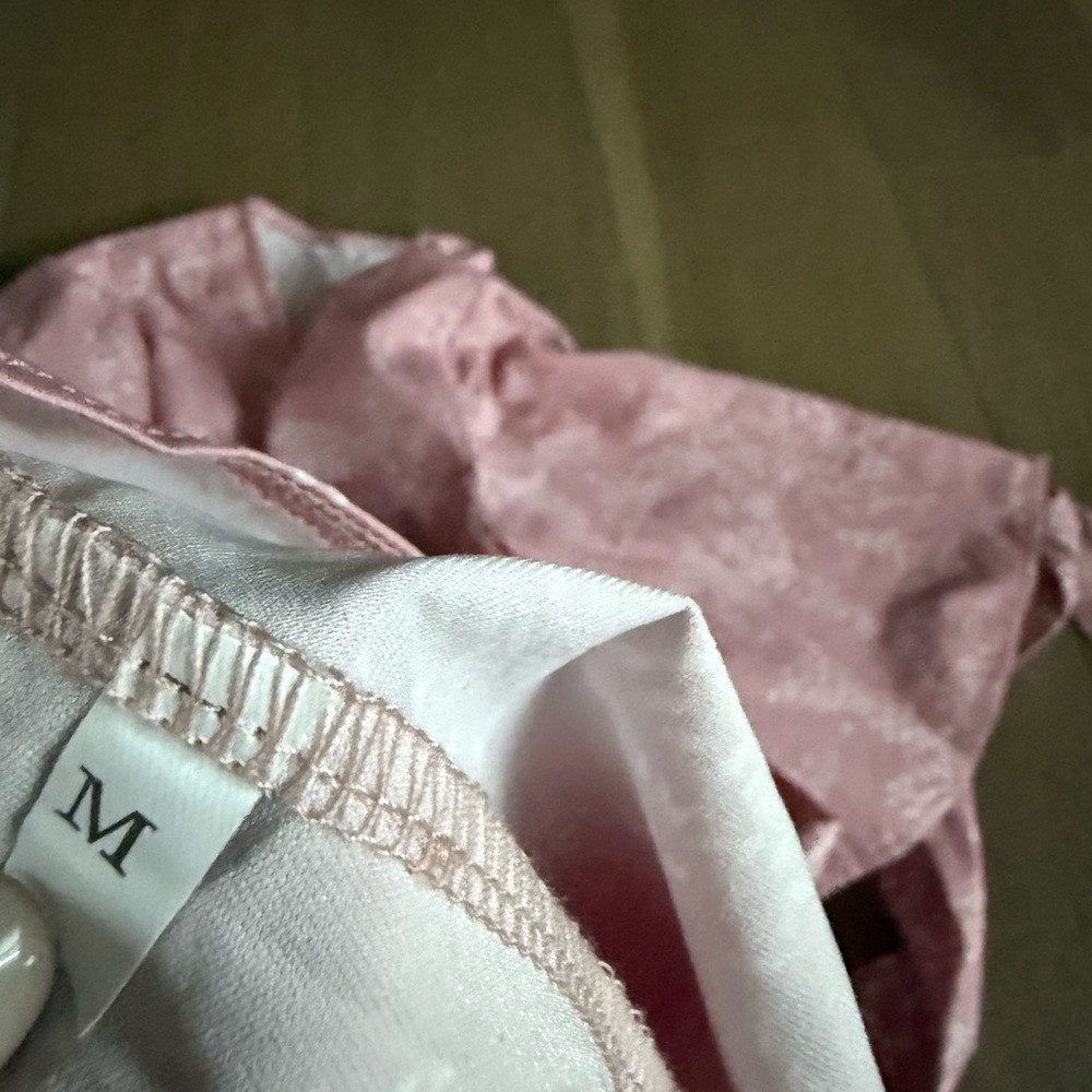 Pink Patterned Wrap Dress - Picture 2 of 2